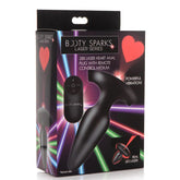 ANAL PLUG MEDIUM W/ REMOTE CONTROL LASER HEART